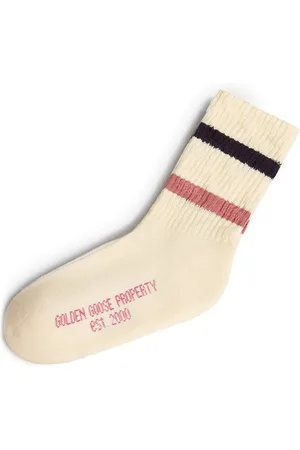 Golden Goose Chaussettes à détails rayés