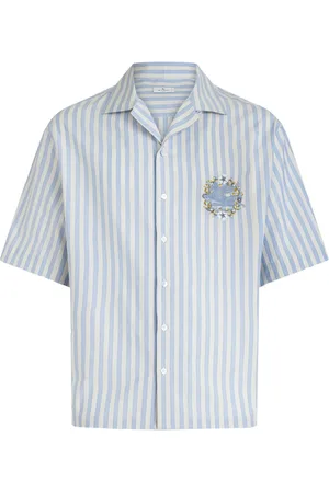 Etro Chemise en coton à logo brodé