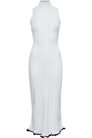 Proenza Schouler Robe en maille pointelle à col montant
