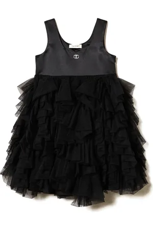 Twin-Set Robe en tulle à volants