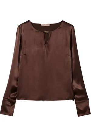 Twin-Set Blouse satiné à logo appliqué