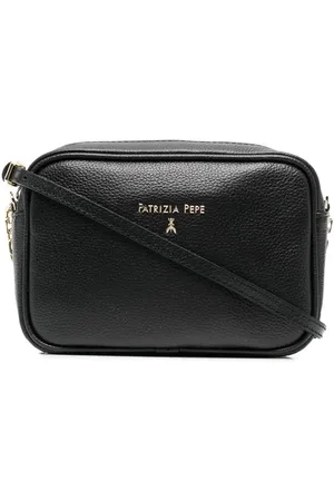 Patrizia Pepe Sac à bandoulière en cuir à plaque logo