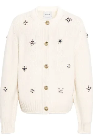 Barrie Cardigan en cachemire à broderies