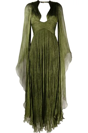 MARIA LUCIA HOHAN Robe longue Ellie à col plongeant