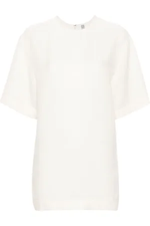 Totême T-shirt froissé à col rond