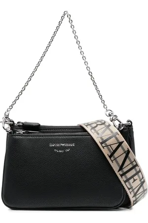 Emporio Armani Mini sac porté épaule double à imprimé animalier