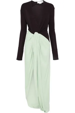 Victoria Beckham Robe longue à détail noué