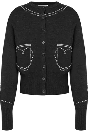Moschino Cardigan en laine à broderies