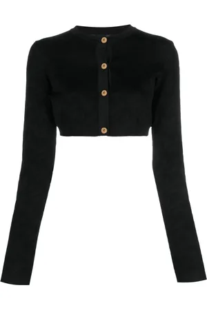 VERSACE Cardigan crop La Greca