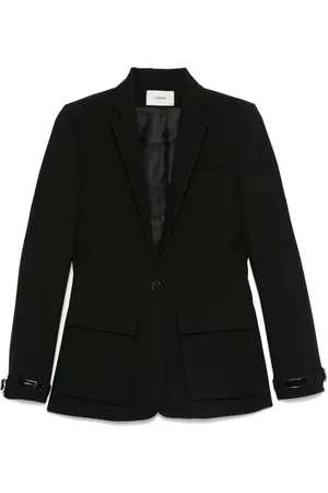 COPERNI Blazer ceinturé à effet en crocodile