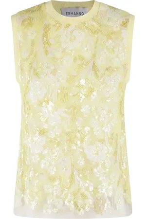 Ermanno Firenze Haut à sequins brodés