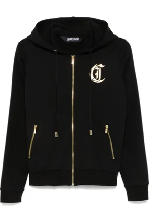 Roberto Cavalli Hoodie à logo imprimé