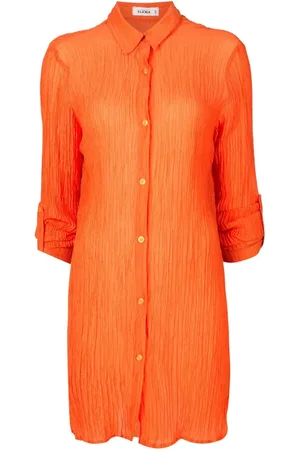 AMIR SLAMA Robe-chemise à effet froissé