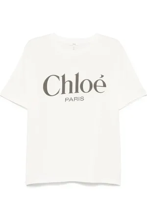 Chloé T-shirt en coton à logo