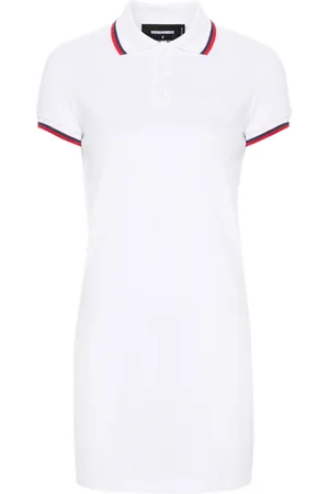 Dsquared2 Robe-polo à bords rayés