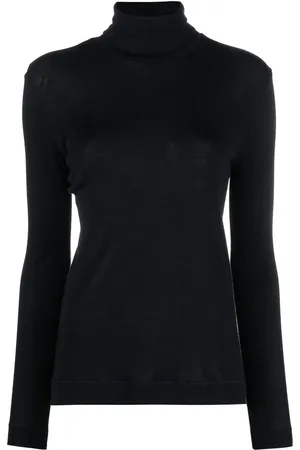 Hanro Pull en maille à col montant