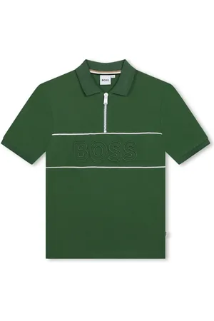 HUGO BOSS Polo en coton stretch à logo brodé
