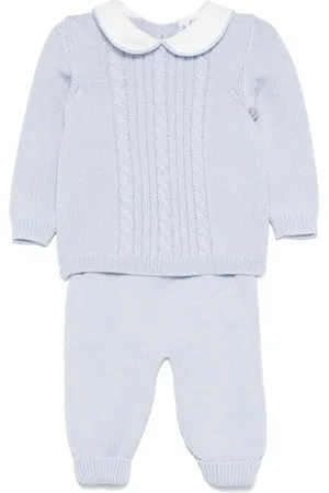 SIOLA Ensemble pantalon-pull en maille torsadée