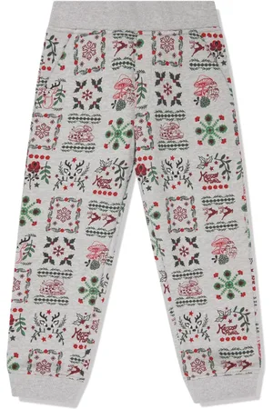 Kenzo Pantalon de jogging à motif graphique