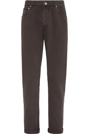 Brunello Cucinelli Jean à effet délavé