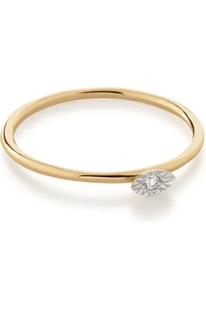 Monica Vinader Bague en 14ct pavée de diamants