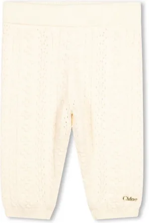 Chloé Pantalon en maille à logo brodé