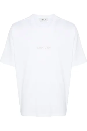 Lanvin T-shirt en coton à logo brodé