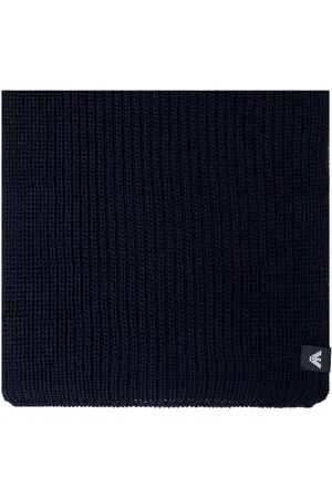 Emporio Armani écharpe en maille à patch logo