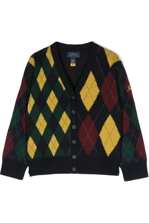 Ralph Lauren Cardigan en laine à motif losanges