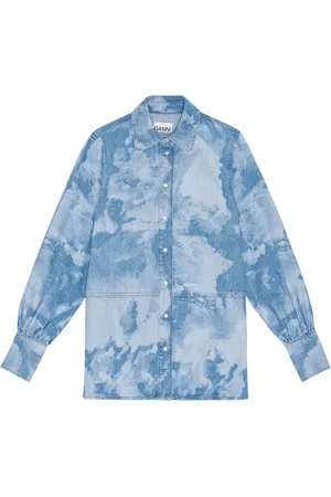 Ganni Chemise en jean à effet délavé