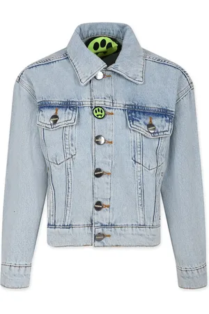 BARROW Veste en jean à logo imprimé