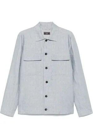 PESERICO SIGN Veste en lin à design structuré