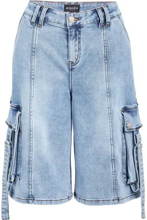 Retrofete Short en jean à poches cargo