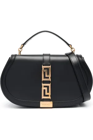 VERSACE Sac porté épaule Greca Goddess en cuir