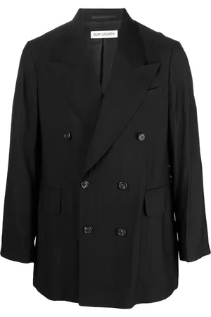 OUR LEGACY Blazer croisé à effet froissé