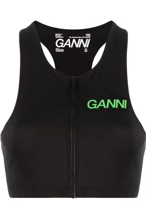 Ganni Haut zippé à logo imprimé