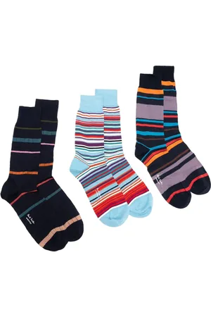 Paul Smith Lot de trois paires de chaussettes à rayures