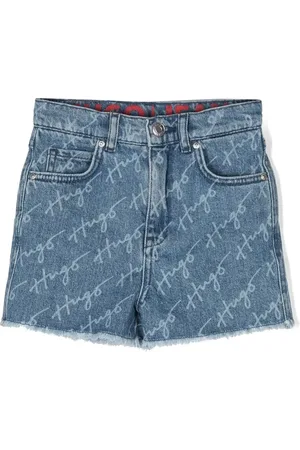HUGO BOSS Short en jean à logo imprimé