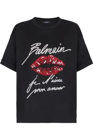 Balmain T-shirt imprimé à manches courtes