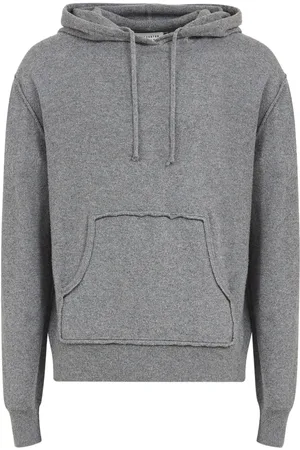 Maison Margiela Hoodie en maille à poche plaquée