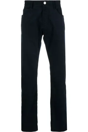 Giorgio Armani Jean droit à taille mi-haute