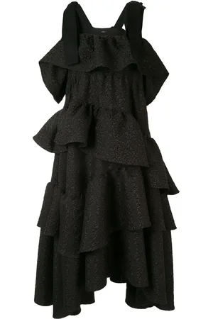 GOEN.J Robe mi-longue à fronces