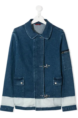 FAY Veste en denim à fermeture dissimulée