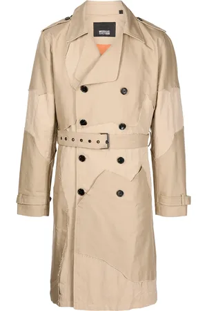 MOSTLY HEARD RARELY SEEN Manteau bicolore à boutonnière croisée