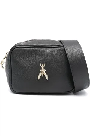 Patrizia Pepe Sac à bandoulière en cuir à plaque logo