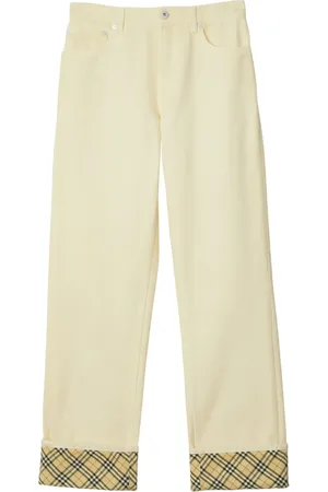 Burberry Jean droit à carreaux