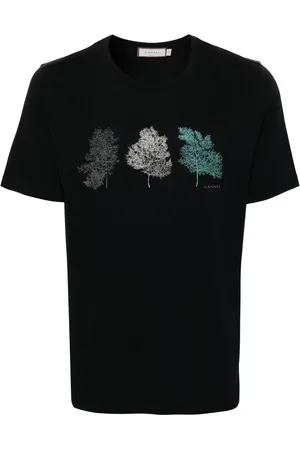 CANALI T-shirt à imprimé graphique