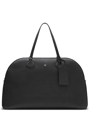 Courrèges Sac fourre-tout en cuir à plaque logo
