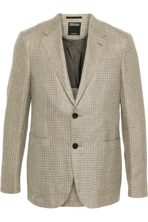 Ermenegildo Zegna Blazer croisé à carreaux vichy