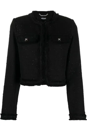 VERSACE Veste en tweed à sequins